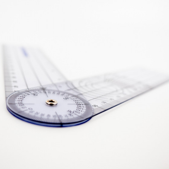 Goniomètre de poche 360° - 20 cm