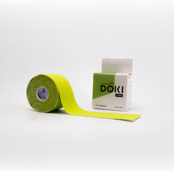 Bande Taping Doki Pro 5cm x 5m coloris vert fluo