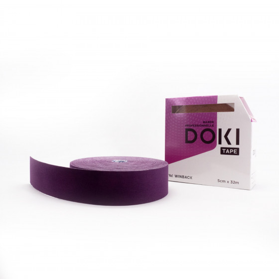 rouleuax tape doki 5x32m taping mauve