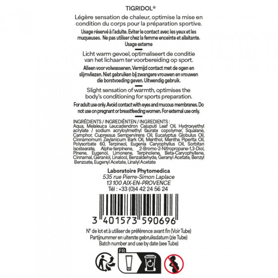 Tigridol® 250 ml – Gel calorífico y calmante - PhytoMédica