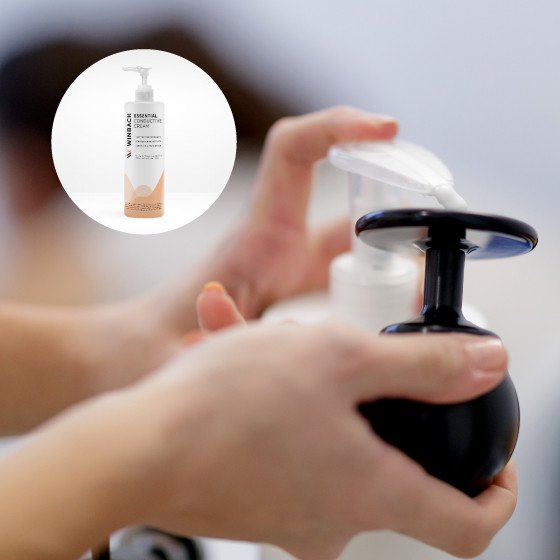 Application 5+1 OFFERTE ! Crème conductrice Tecar & Thermo-Cryo (HF Conductive Essential Cream) 1000 mL - Winback